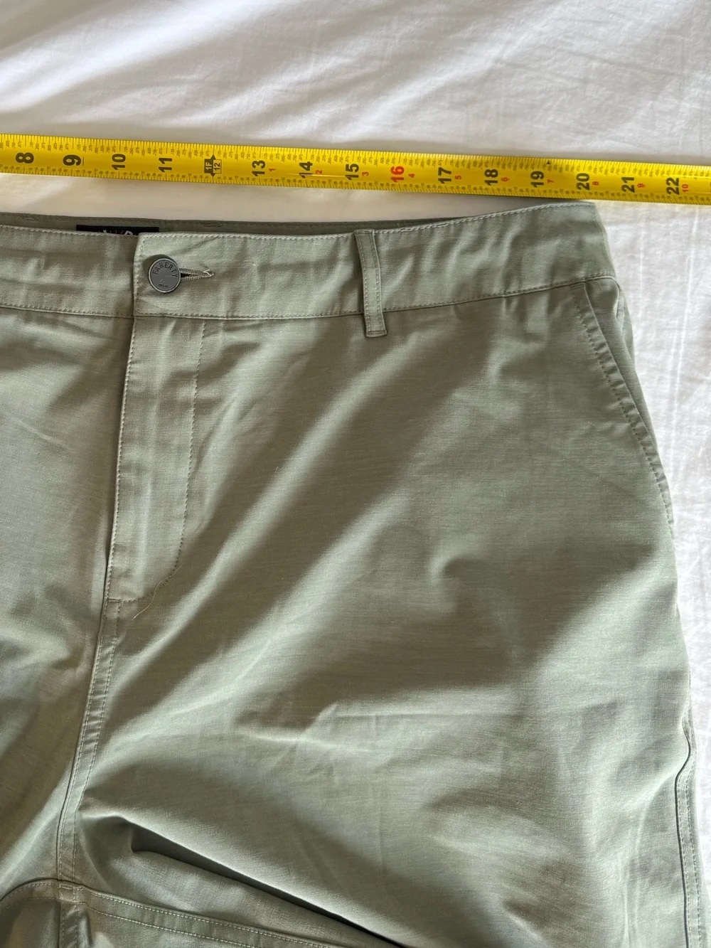 Men's Olive Green Faherty Everyday Shorts - Size 38